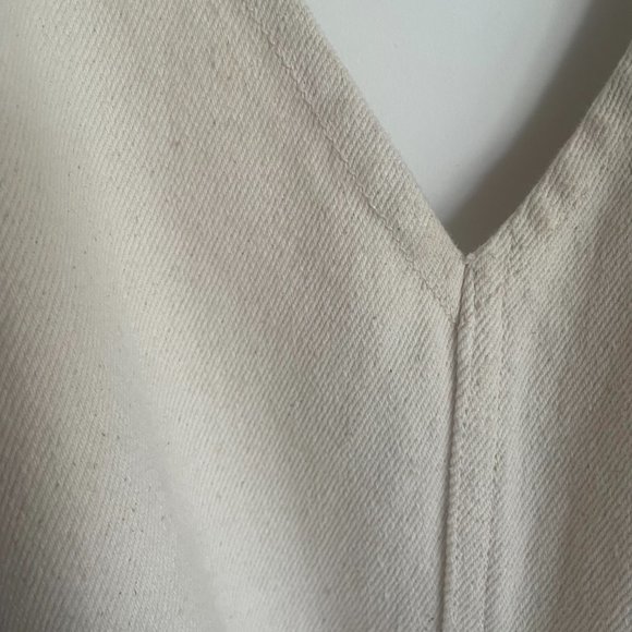 Alex Mill Ollie Short Overall in Natural - Picture 4 of 8